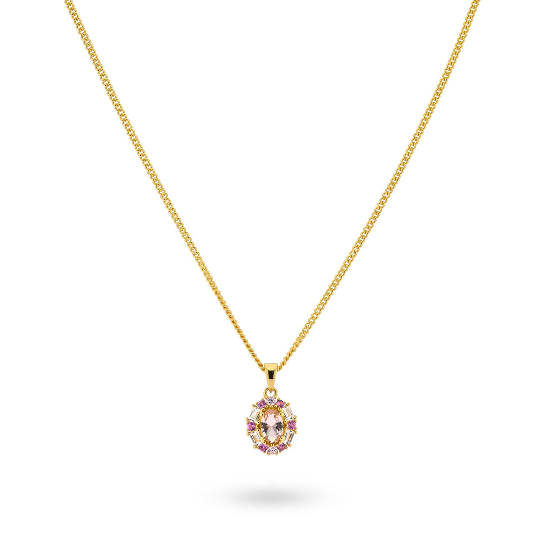Ketting met kleurstenen