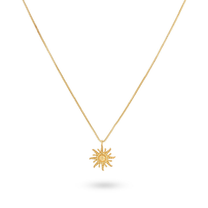 Necklace with sun pendant - 32471Y