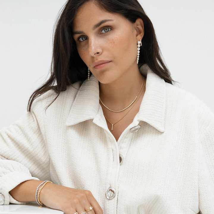 Ketting met hart hanger - 32475Y