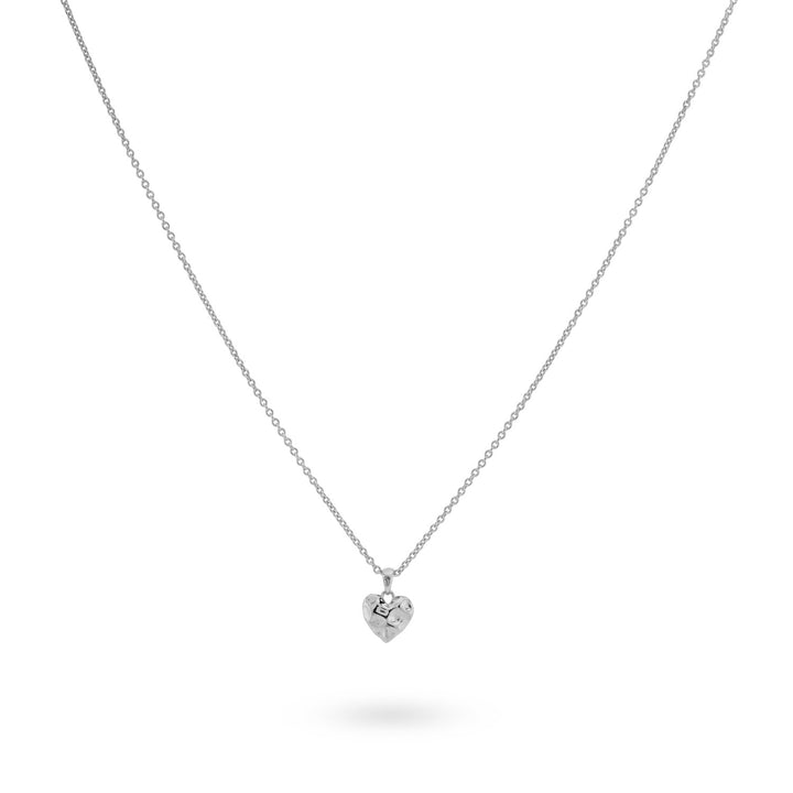 Ketting met gestructureerd hart - 32481S