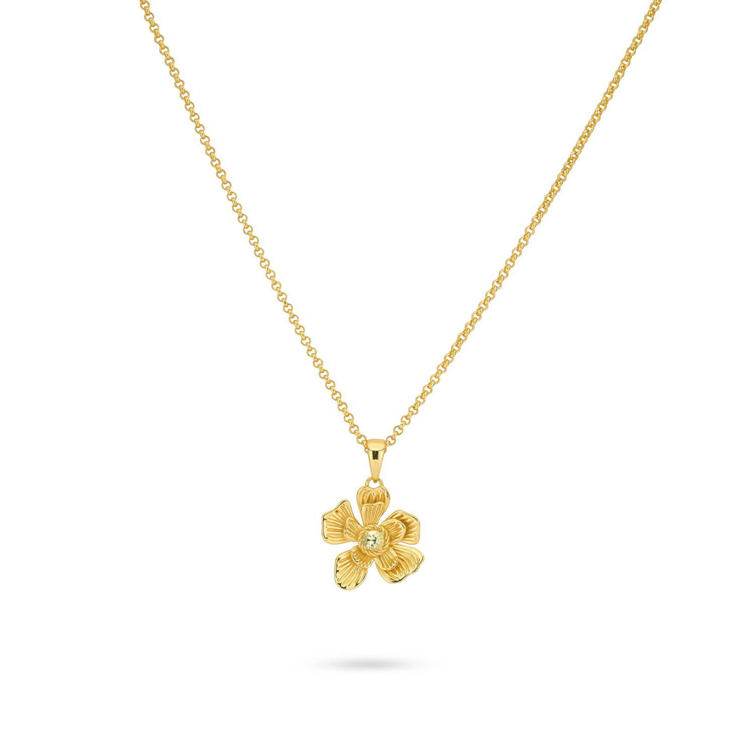 Ketting met statement bloem