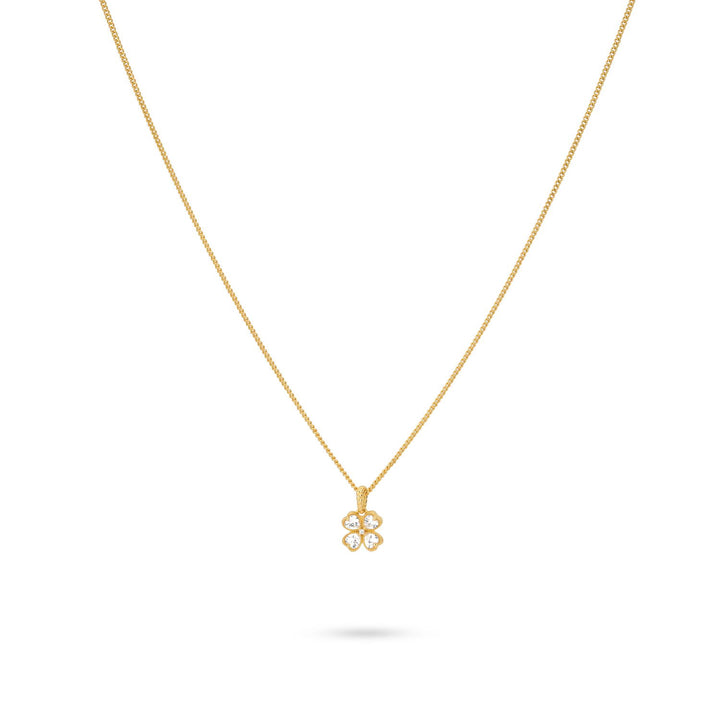 Ketting met klaver hanger - 32489Y