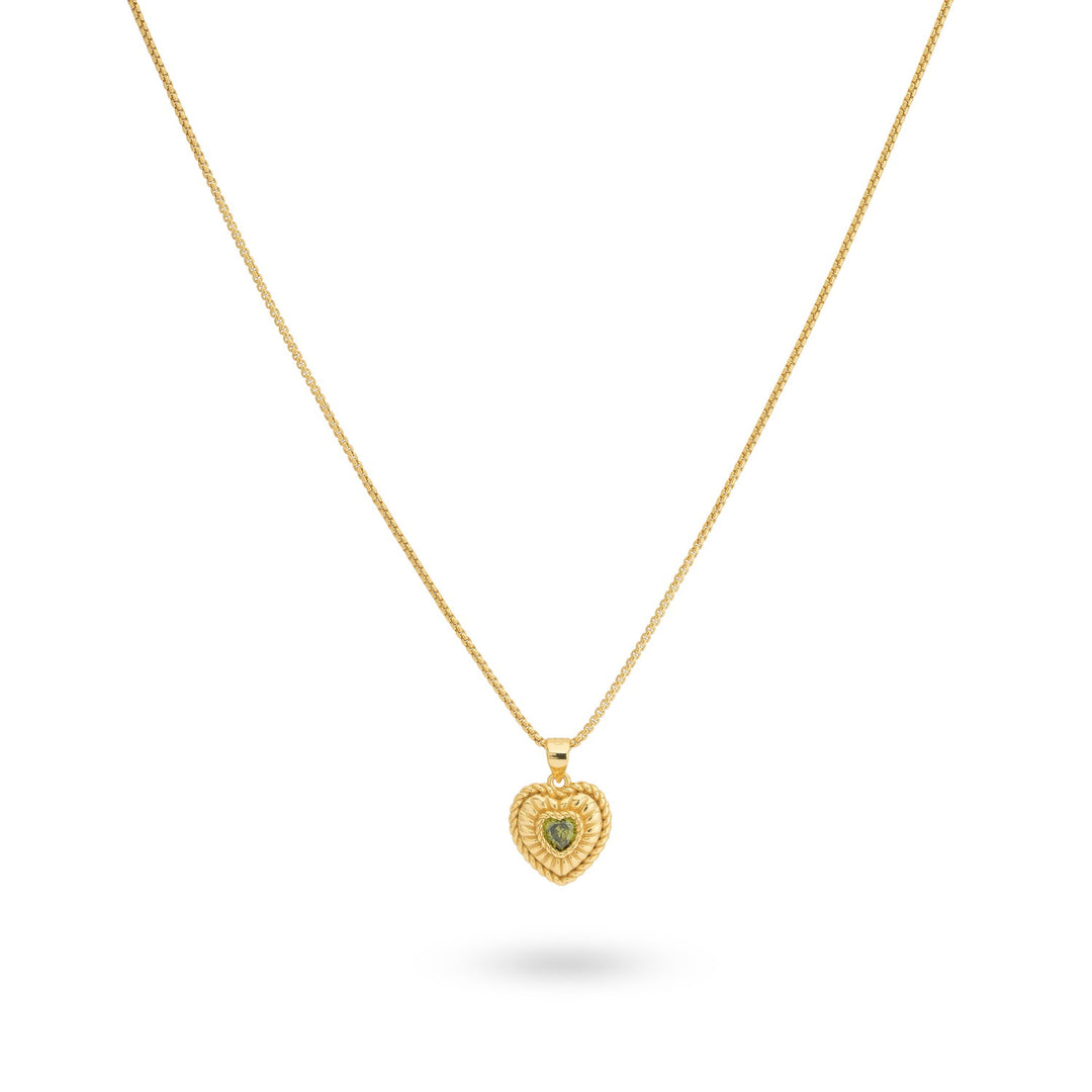 Necklace with heartshaped pendant