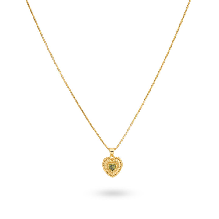 Necklace with heartshaped pendant - 32491Y