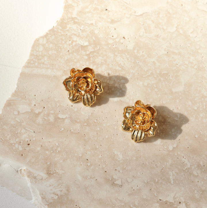 Statement roos oorbel - 424102Y