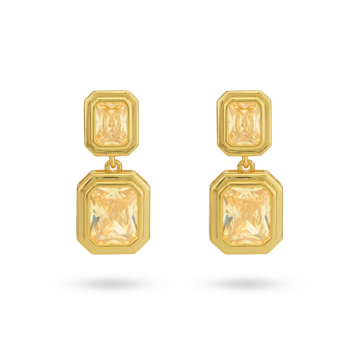 Earring with colored stones - 424138Y