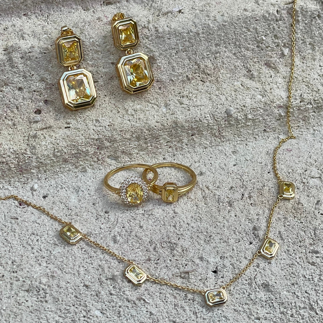Ketting met vintage look stenen - 32494Y