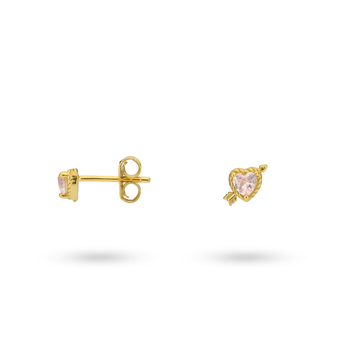 Earstud with pink stone - 424141Y