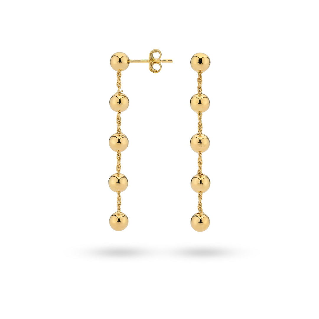 Earrings with spheres - 42468Y