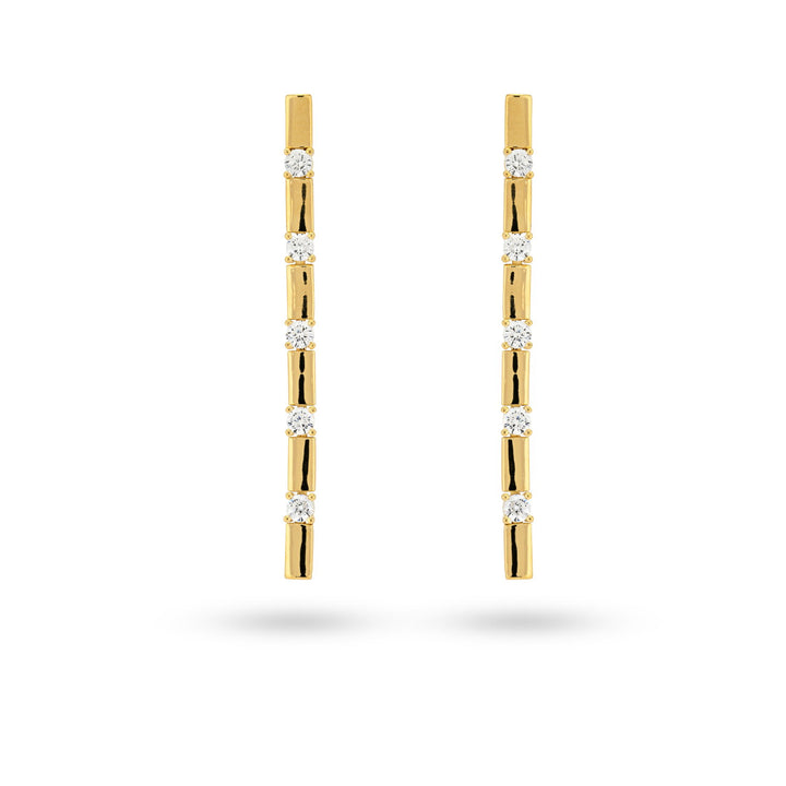 Earrings with stones - 42470Y