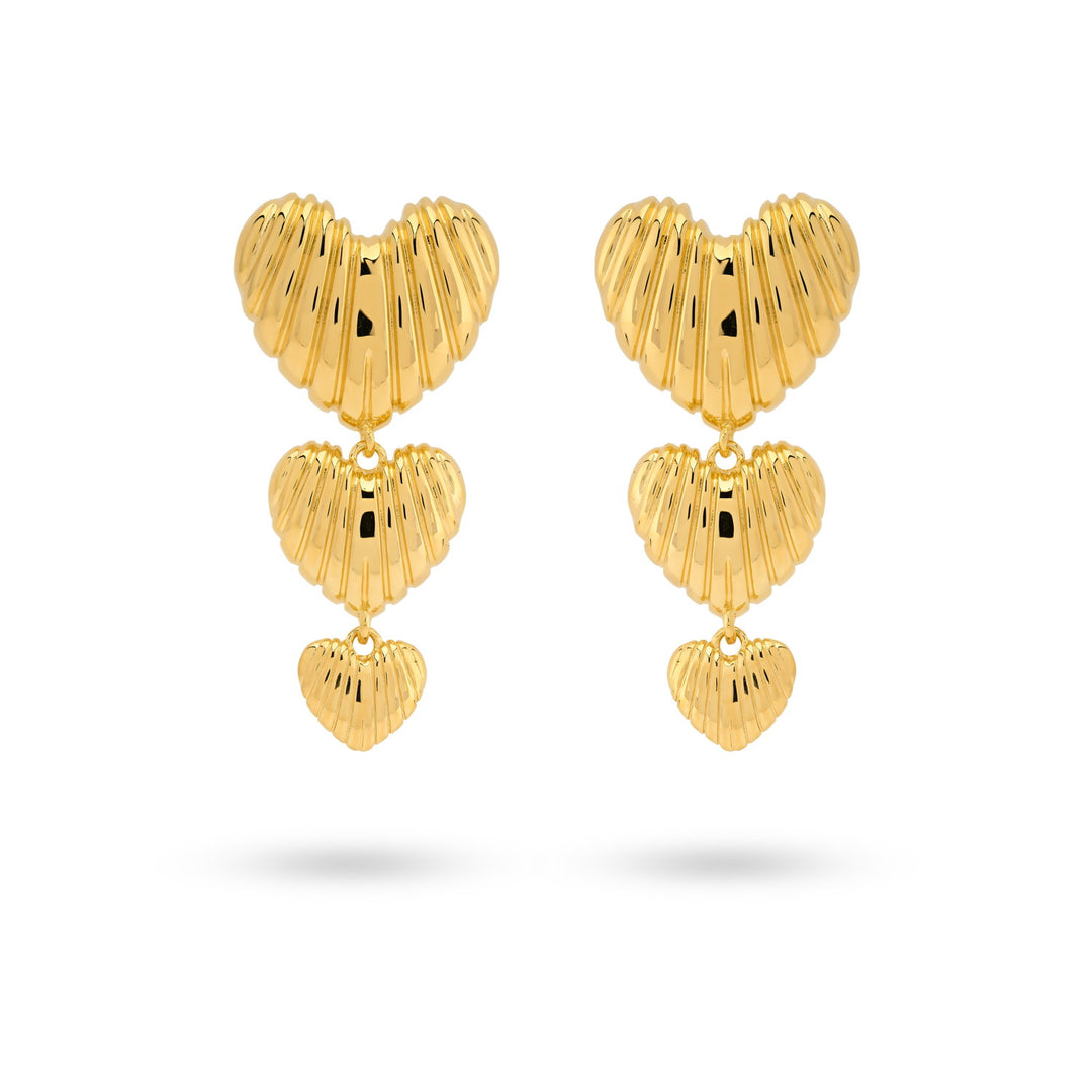 Heartshaped statement earrings - 42493Y