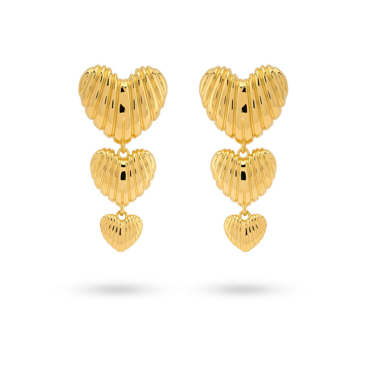 Heartshaped statement earrings - 42493Y