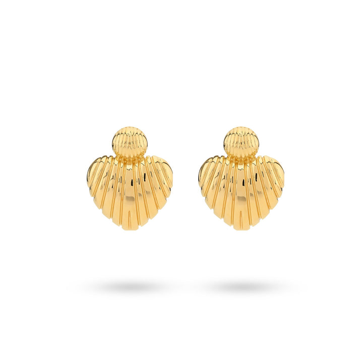 Heartshaped statement earrings - 42494Y