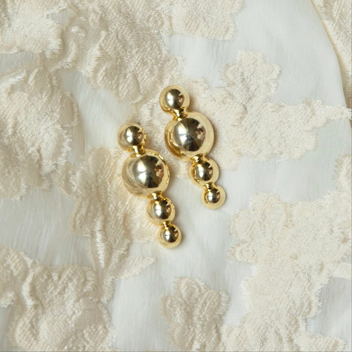 Bold solid motion earrings