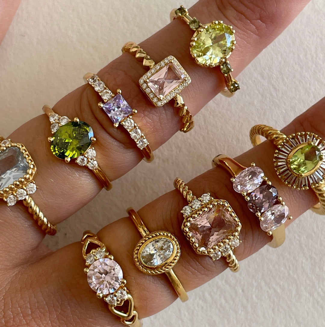 Ring with colored stones  - 124183Y