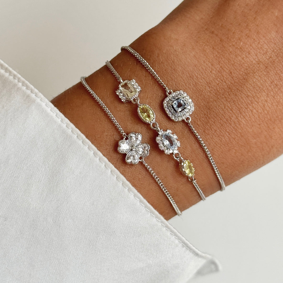 Armband met gekleurde stenen