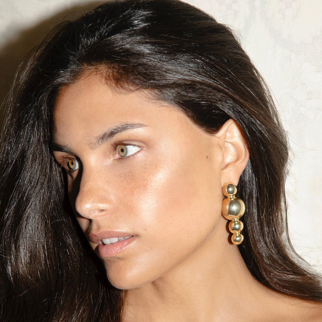 Bold solid motion earrings