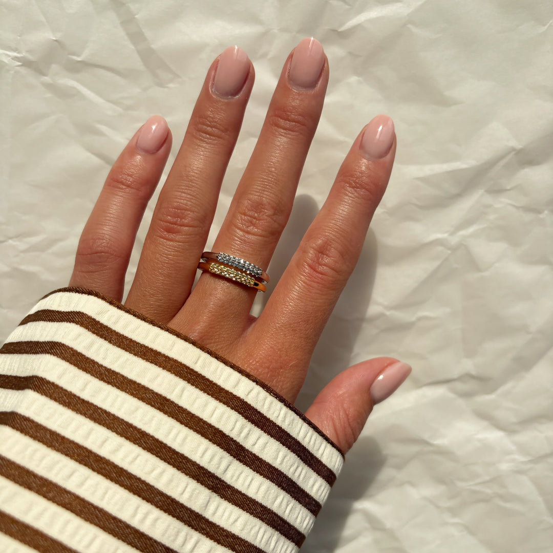 Ring met gekleurde stenen - 124163S