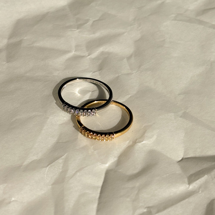 Ring met gekleurde stenen - 124163S