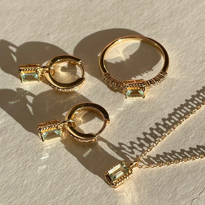 Ring with colored stones - 124150Y