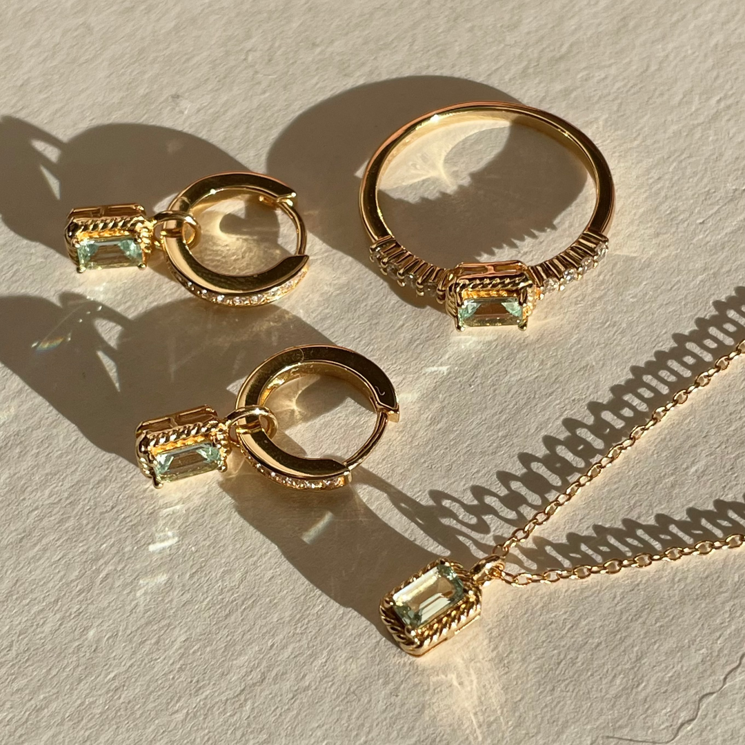 Earring with pendant - 424128Y