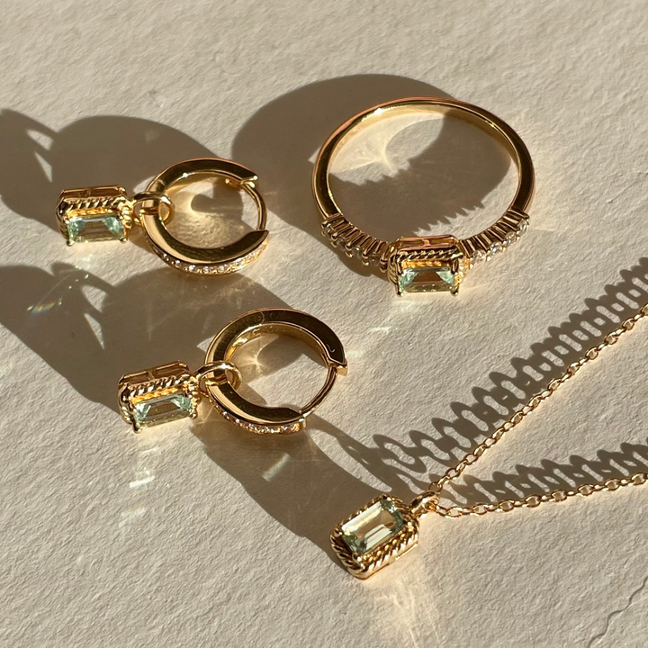 Earring with pendant - 424128S