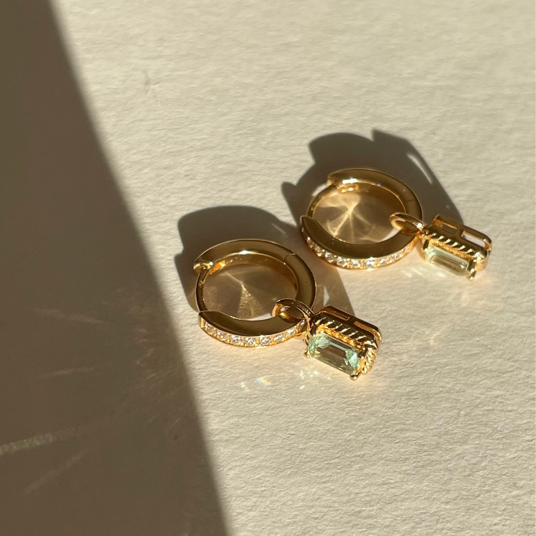 Earring with pendant - 424128Y
