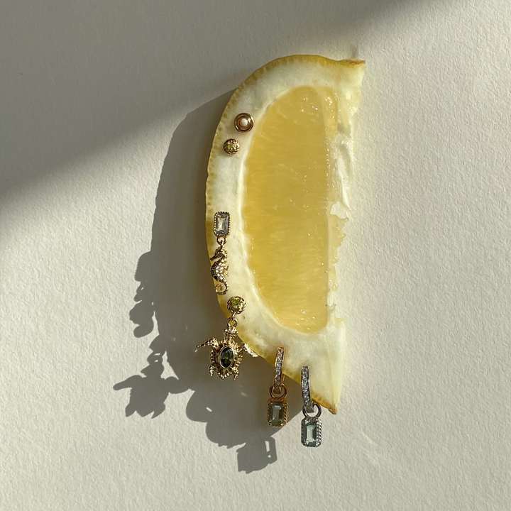 Earring with pendant - 424128S