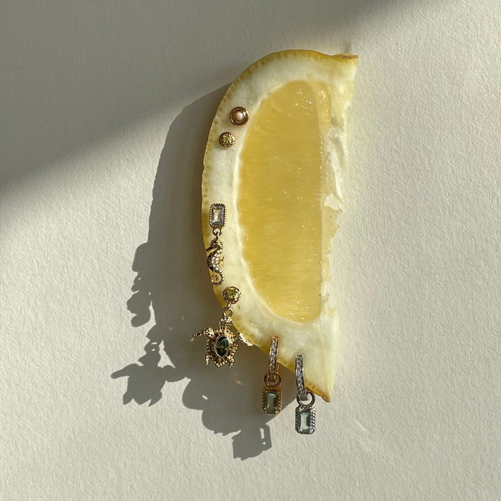 Earring with pendant - 424128Y