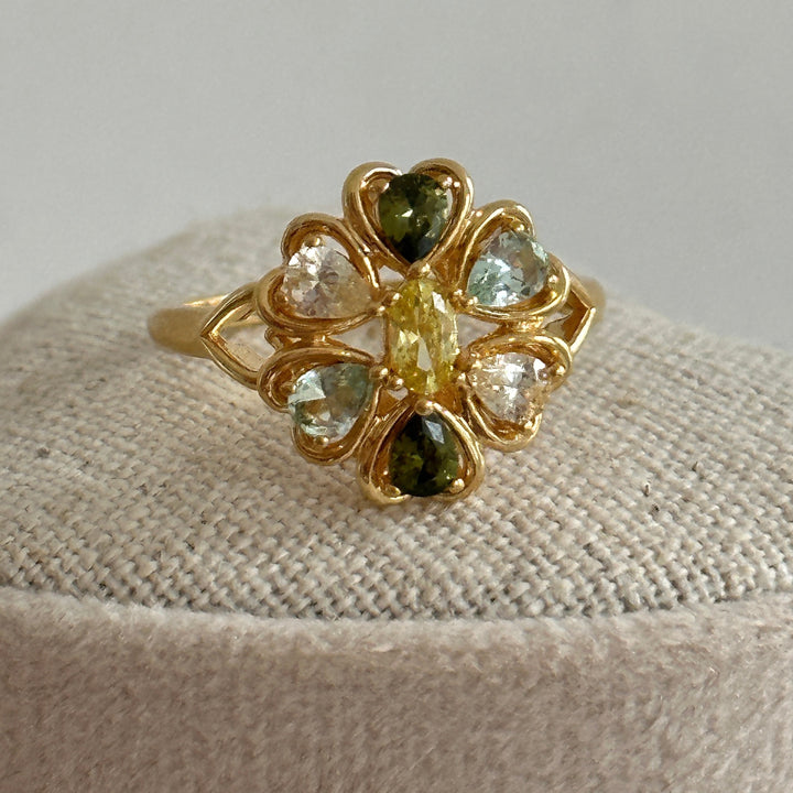 Ring with colored stones - 124101Y