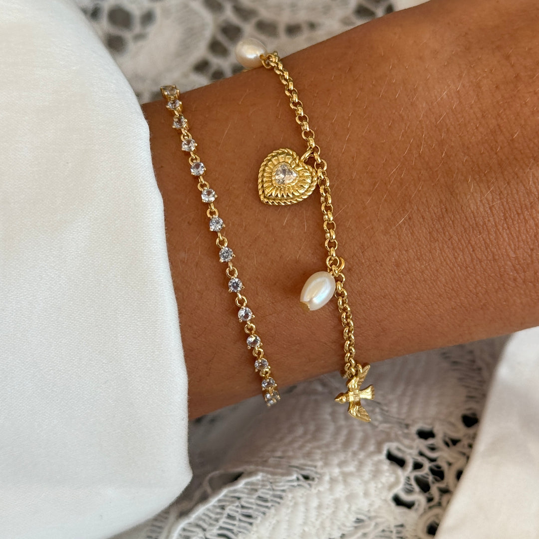Bracelet with pastel colored stones  - 22489Y