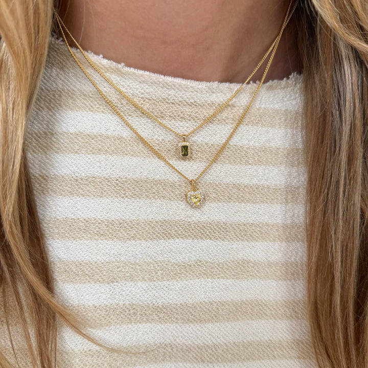Collier with heartshaped pendant  - 324106Y