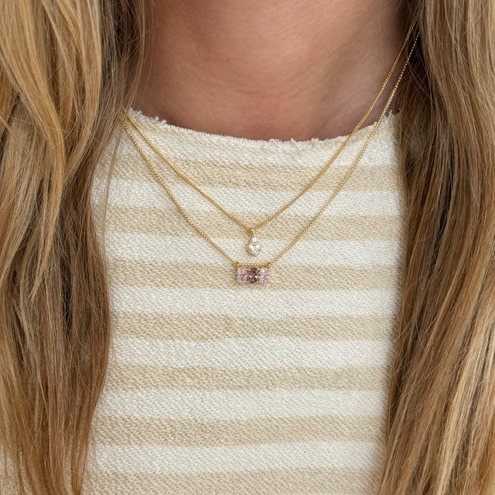 Necklace with colored stones  - 324105Y