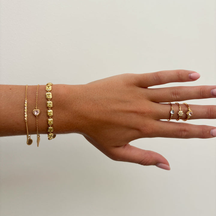Armband met gekleurde stenen - 22487Y