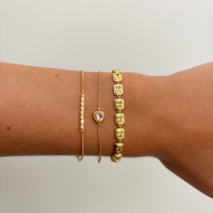 Armband met gekleurde stenen - 22487Y