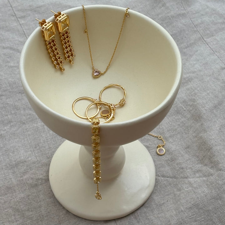 Necklace with heartshaped stone - 32496Y