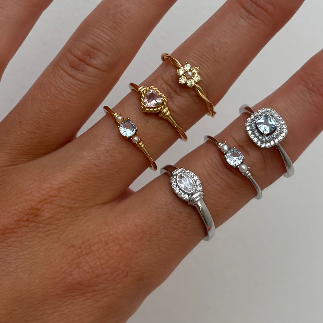 Ring with colored stones - 124153S