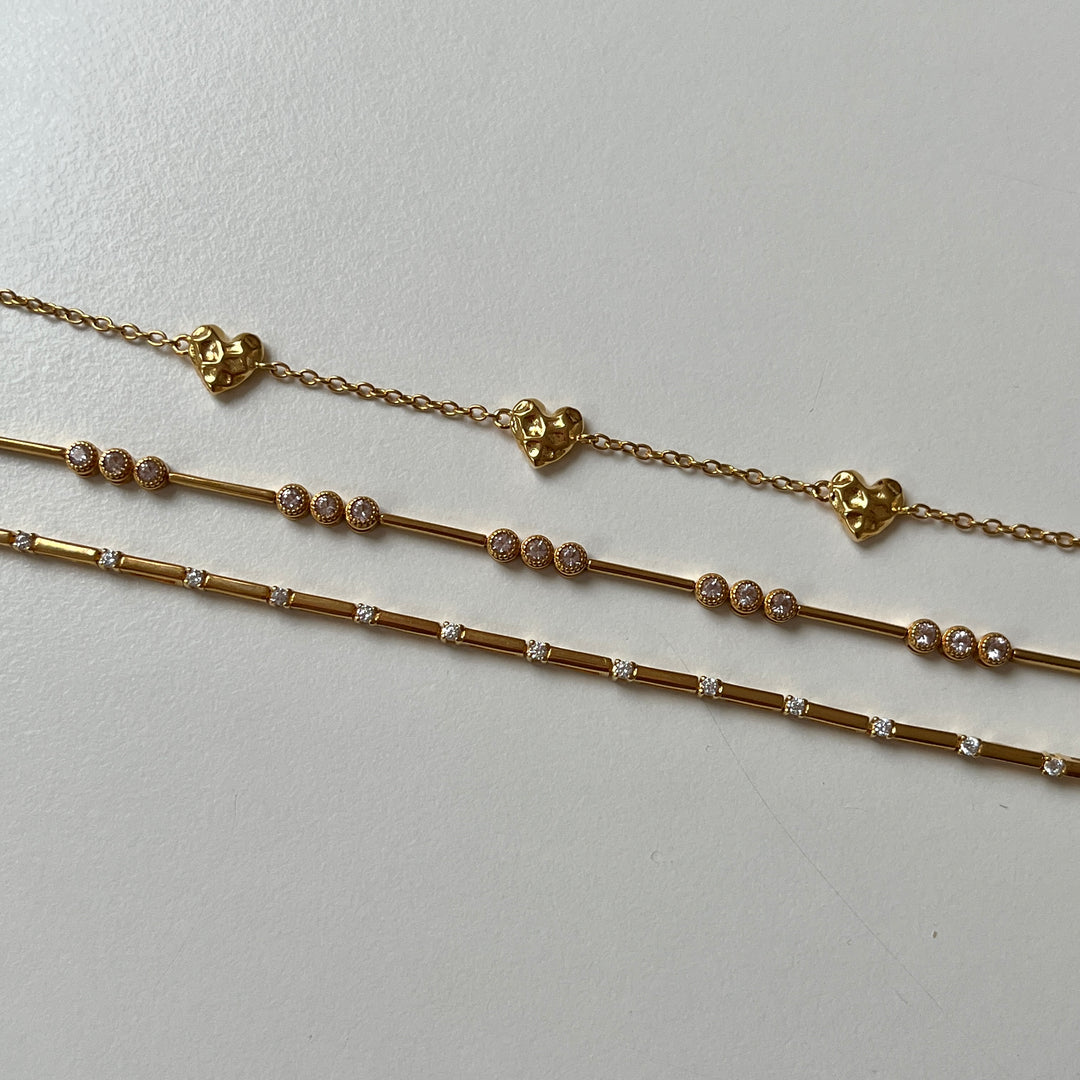 Armband met kleine steentjes - 22468Y