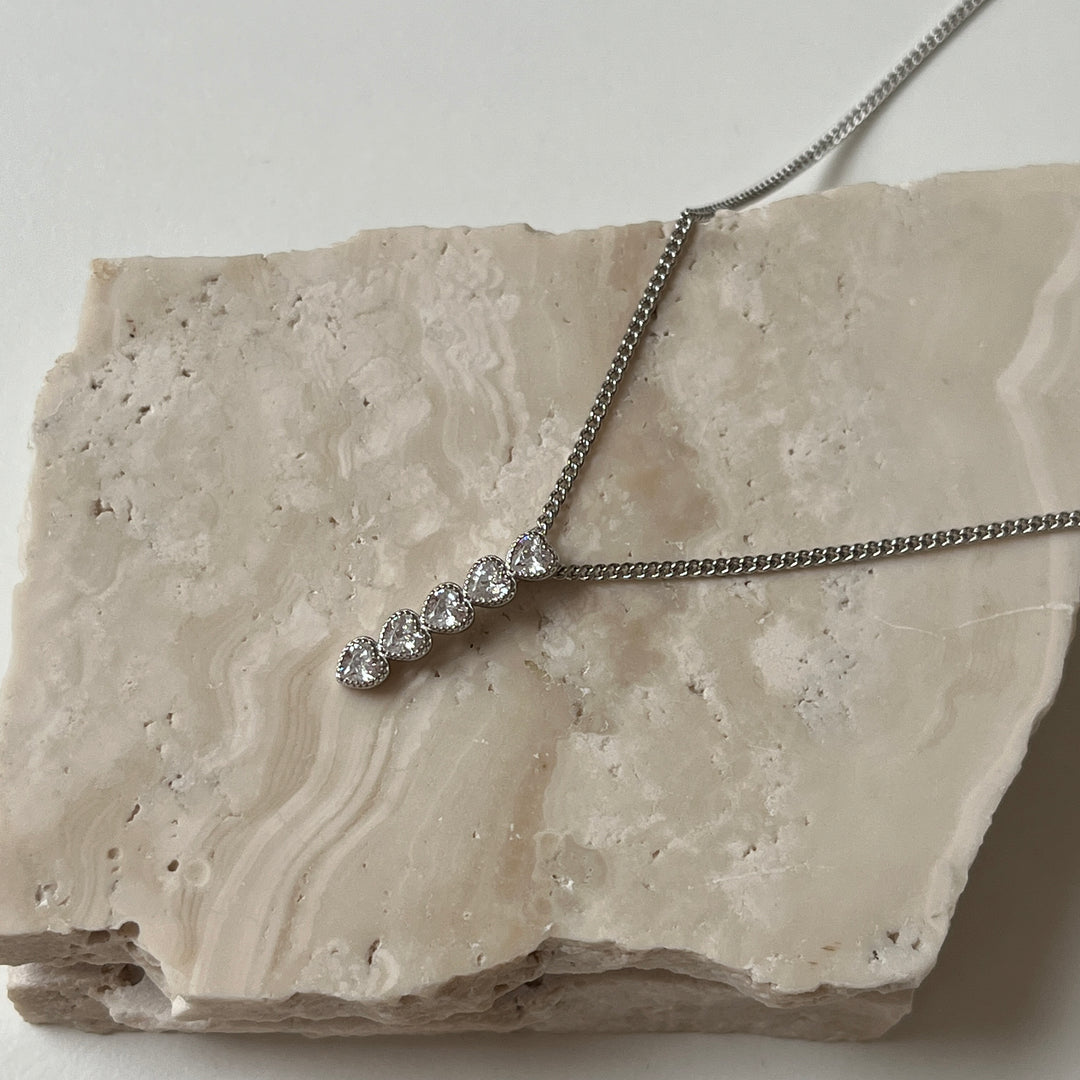 Ketting met hart hanger - 32475S
