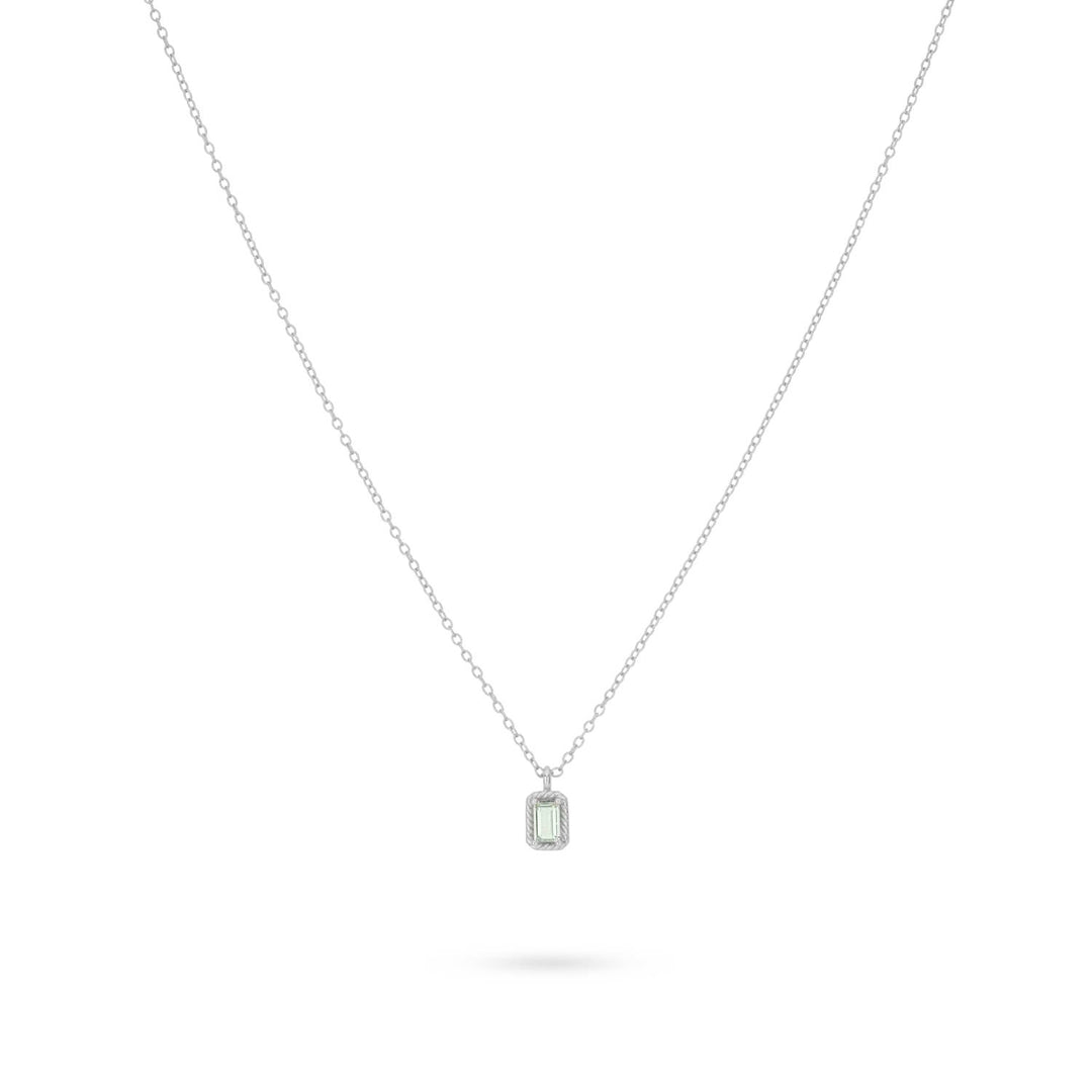 Ketting met gekleurde steen
