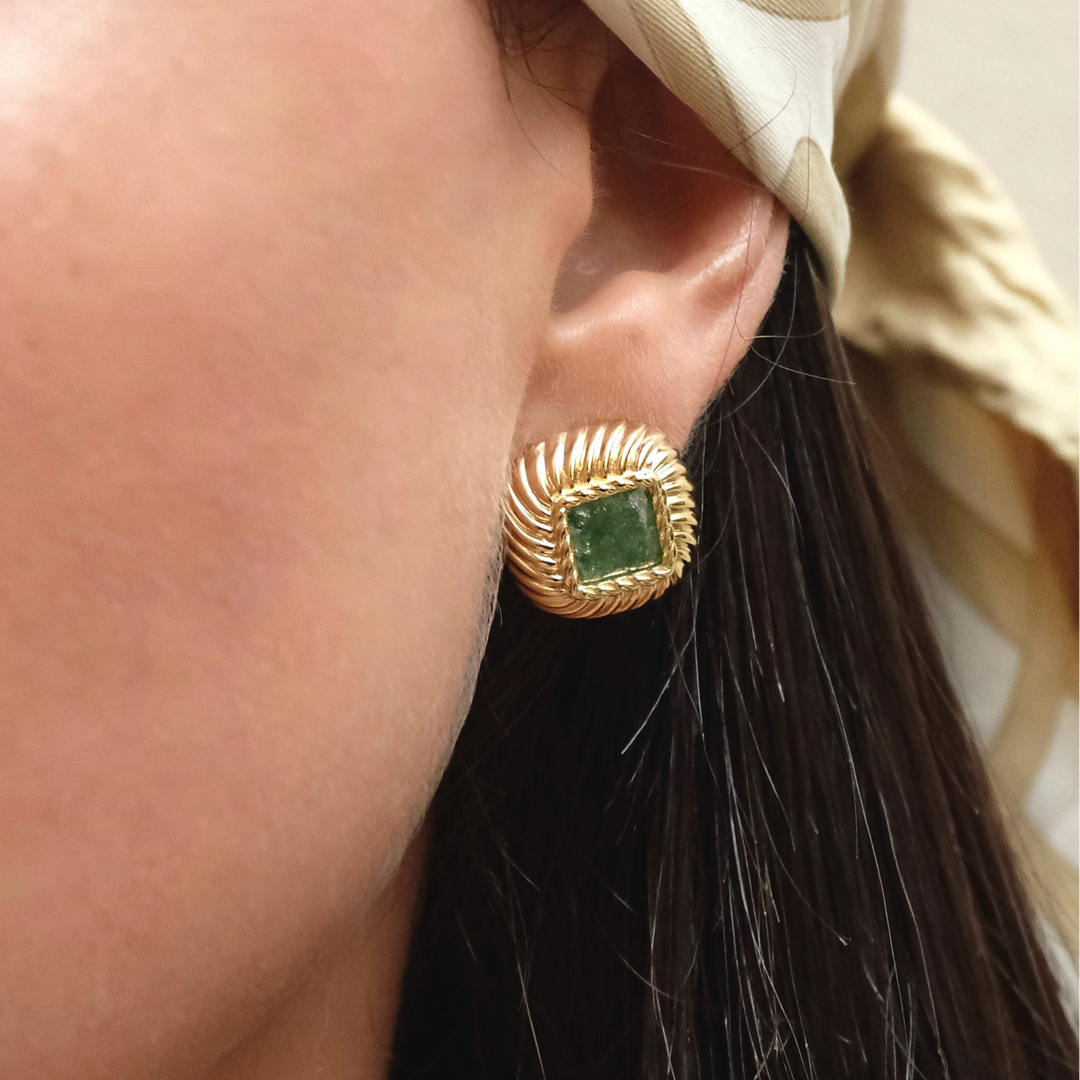 Green Eclipse oorbellen