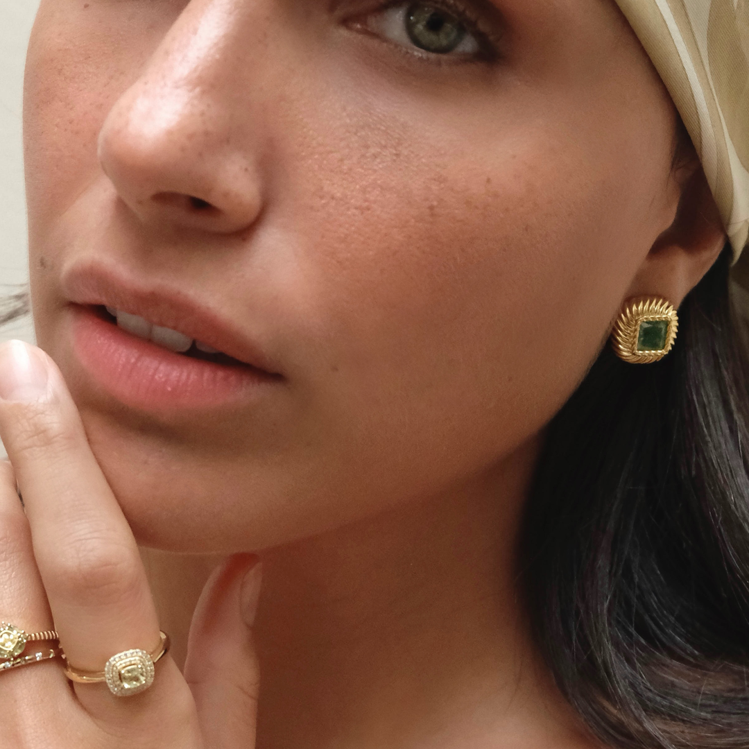 Green Eclipse oorbellen