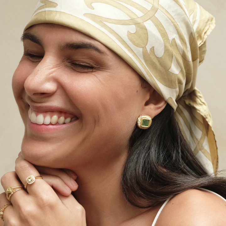 Green Eclipse oorbellen