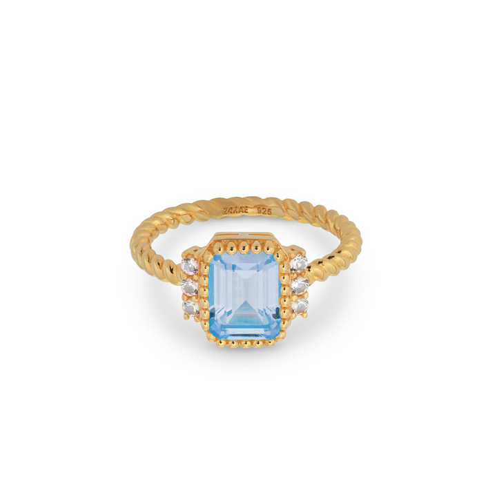 Ring with colored stones  - 124182Y