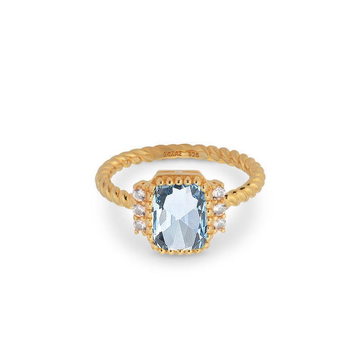 Ring with colored stones  - 124182Y