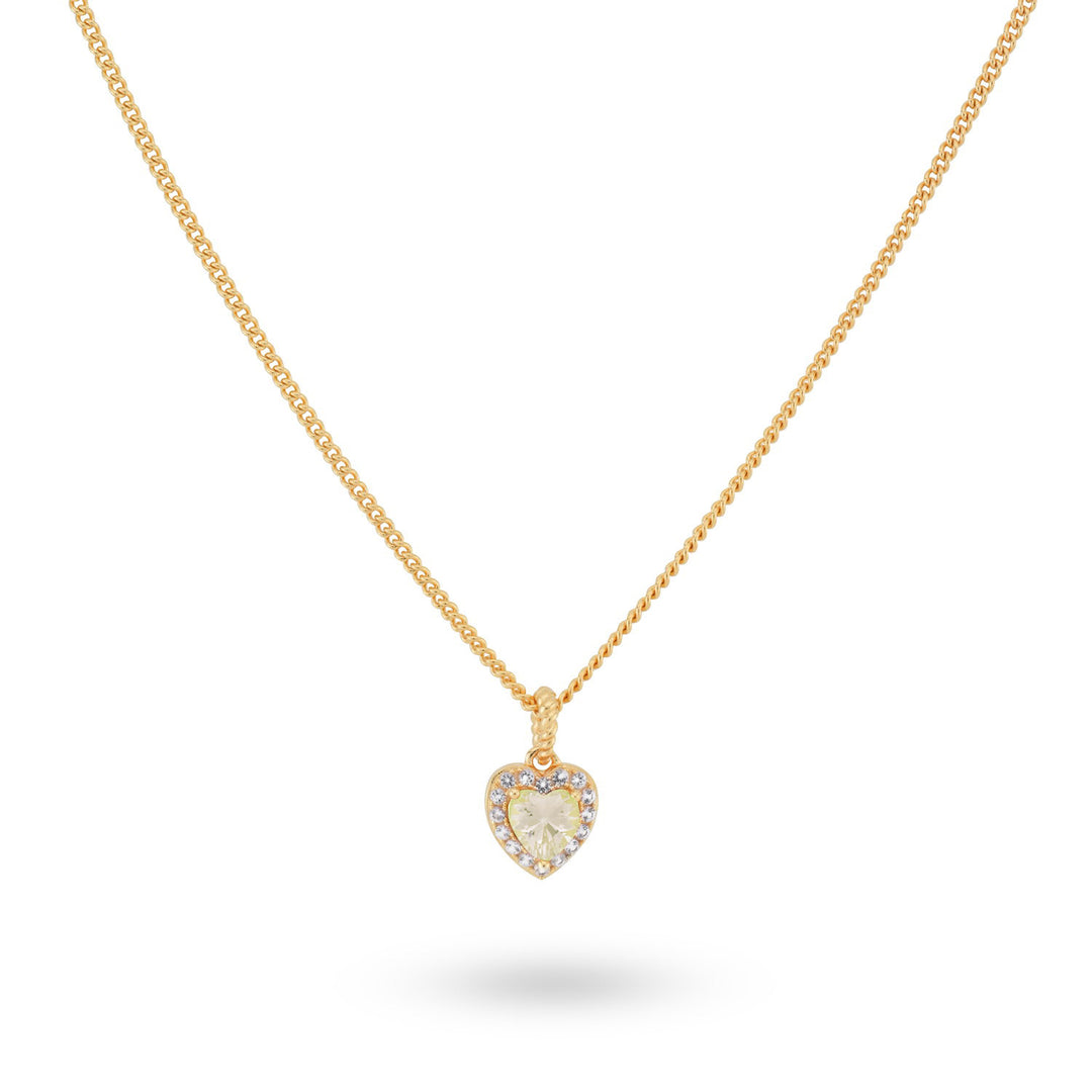 Collier with heartshaped pendant 