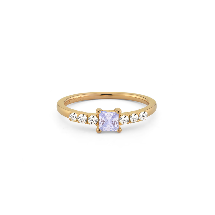 Ring met gekleurde stenen - 124189Y