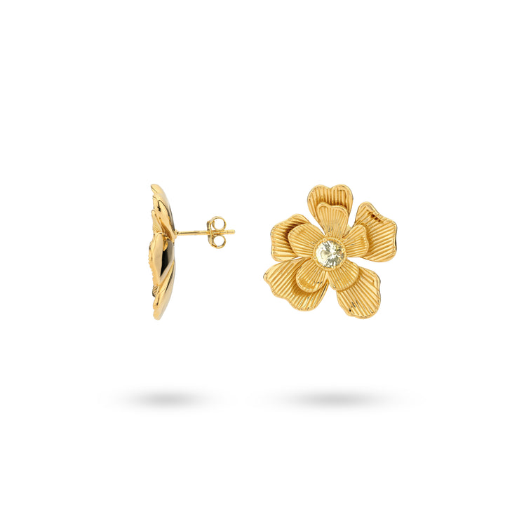 Flowershaped statement earrings - 42496Y