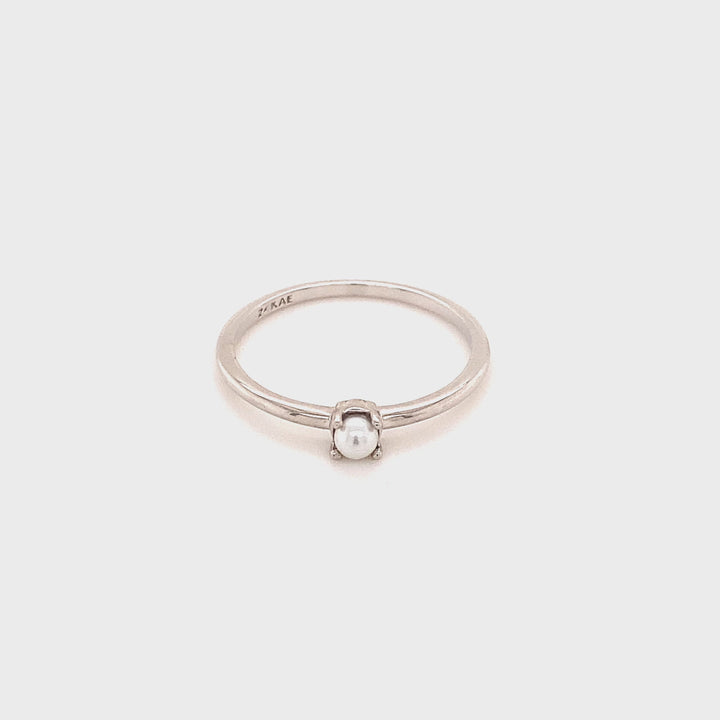 Ring met parel - 12424S