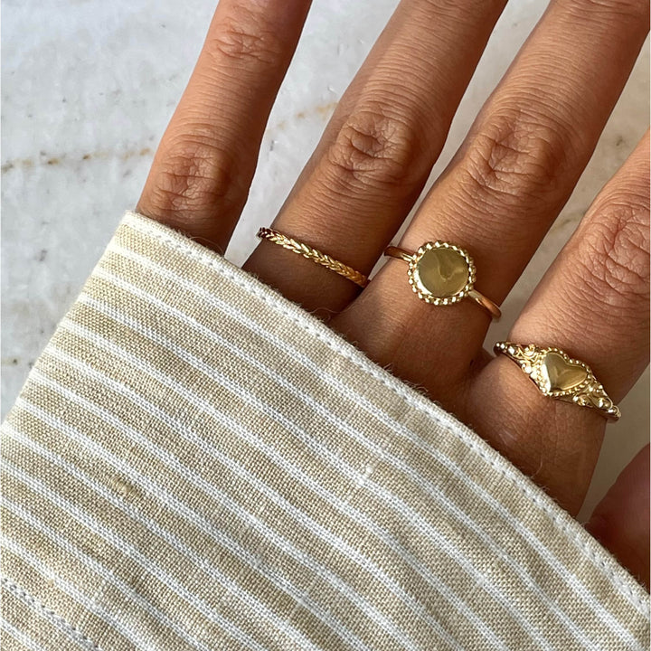 Ring met gevlochten structuur - 12427Y